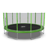 Батут DFC Trampoline Fitness с сеткой 16ft зелёный