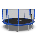 Батут DFC Trampoline Fitness с сеткой 16ft синий