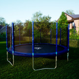 Батут DFC Trampoline Fitness с сеткой 16ft синий