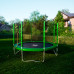 Батут DFC Trampoline Fitness с сеткой 12ft зелёный