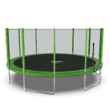 Батут DFC Trampoline Fitness с сеткой 16ft зелёный