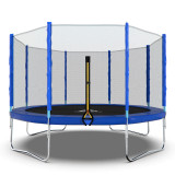 Батут DFC Trampoline Fitness с сеткой 12ft синий