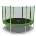 Батут DFC Trampoline Fitness с сеткой 12ft зелёный