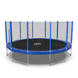 Батут DFC Trampoline Fitness с сеткой 16ft синий