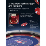 Игровой стол – покер DFC RAYKEEP 86", на 10 мест, складной