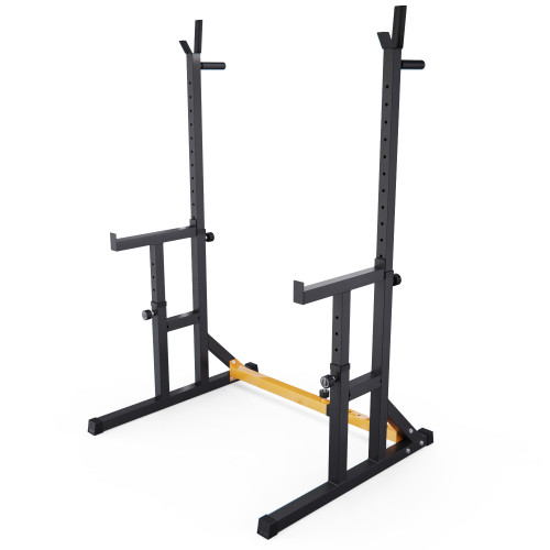 Стойка для штанги с подстраховкой DFC Y-GYM TF-63, с упорами для