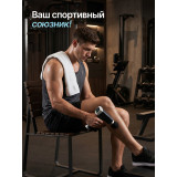 Перкуссионный массажер для тела, шеи и спины DFC VM-BR Синий, 6 насадок
