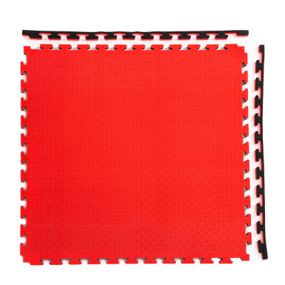 Будо-мат, 100 x 100 см, 20 мм, цвет чёрно-красный