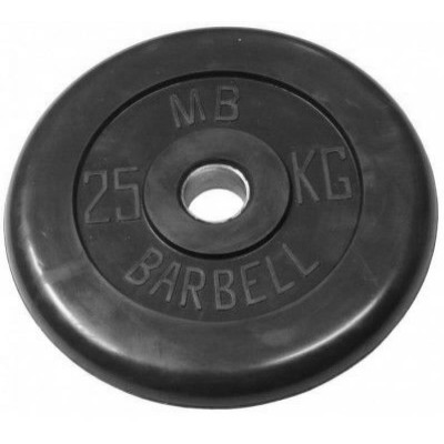 Диск обрезиненный BARBELL MB (металлическая втулка) 25 кг / диаметр 31 мм